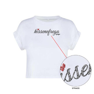 Crop Top bianco - Strass